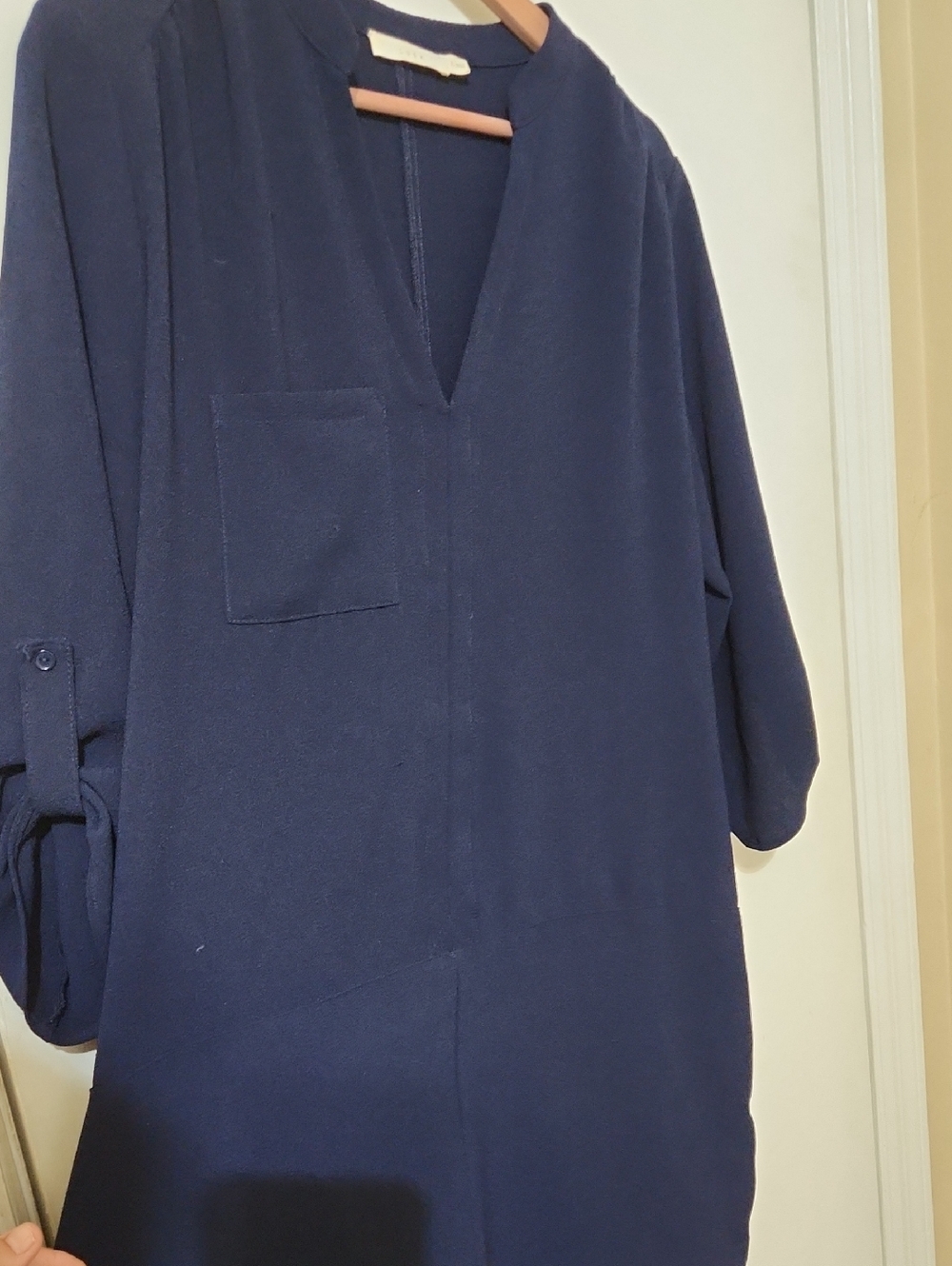 Lush Dark Blue Knit Top